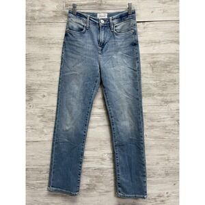 Frame‎ Jeans 25 Le High Straight Womens Blue Denim Stretch Light Wash